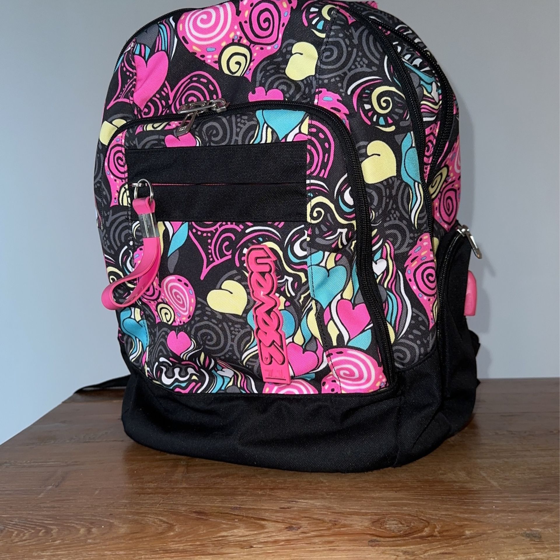 Backpack Seven Pink And Black 