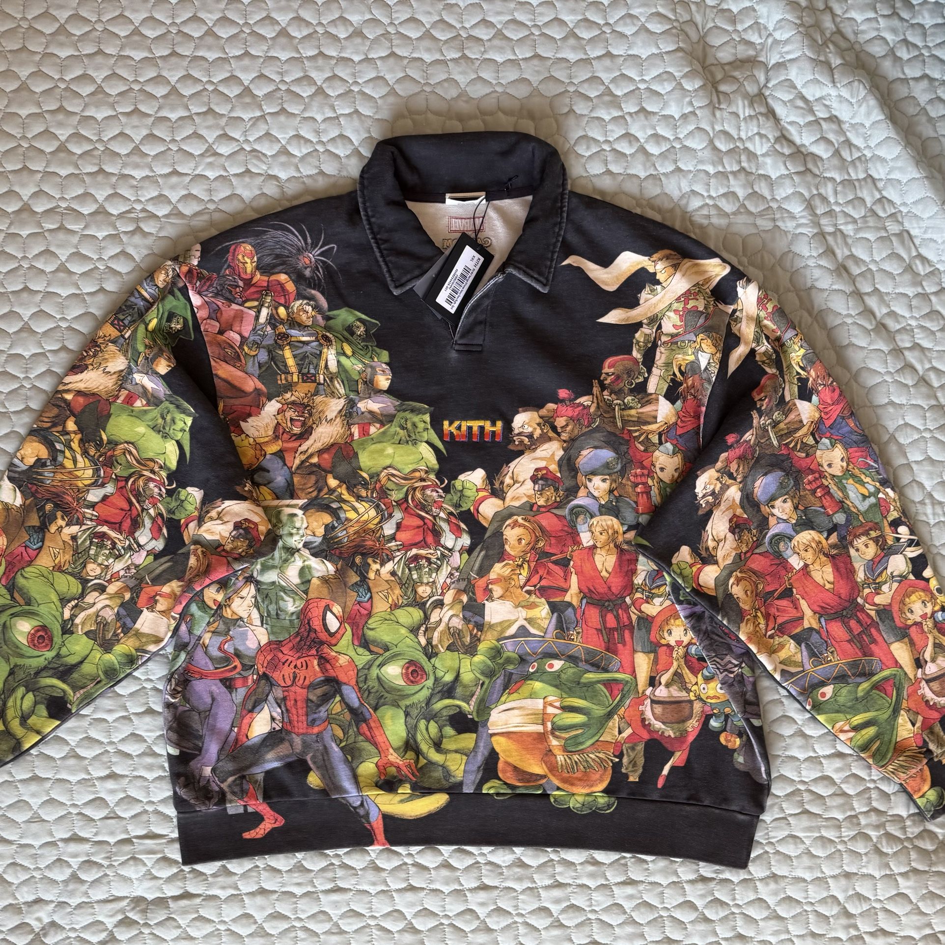 Kith x Marvel Vs Capcom Nelson Fleece Rugby