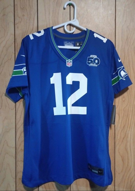 Seahawks 50th Anniversary Jersey Women's XL 