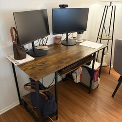 Brown Wood Desk 