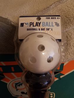 Tampa Bay Rays Wiffle Ball and Bat Set