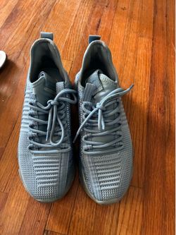 Steve Madden gray sneakers with diamonds
