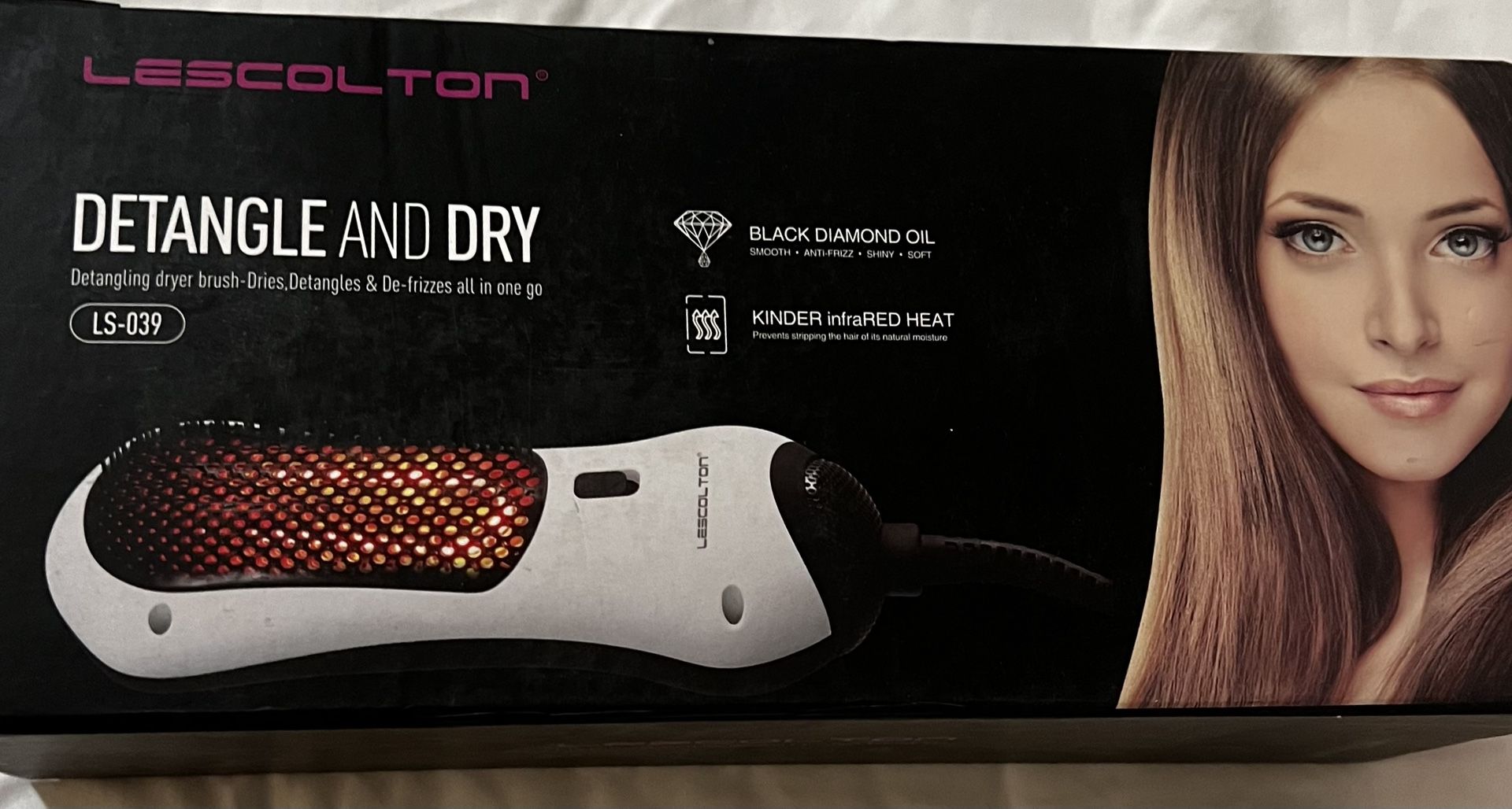 Hot Comb Hair Straightener Gold Ceramic Hair Care, Weand Dry, Suitable for All Hair Types