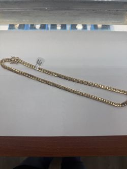 14K Yellow Gold Cuban Chain