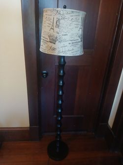 Bamboo floor lamp