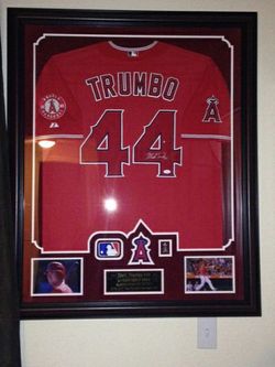 Certified Autographed Mark Trumbo Jersey