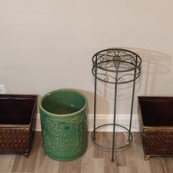 Four Plant Holders. 