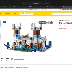 LEGO Minecraft: The Ice Castle- 21186