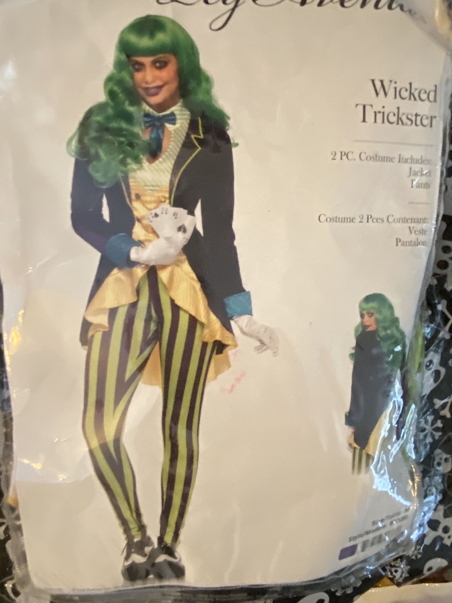 “Wicked trickster” women’s joker Halloween costume