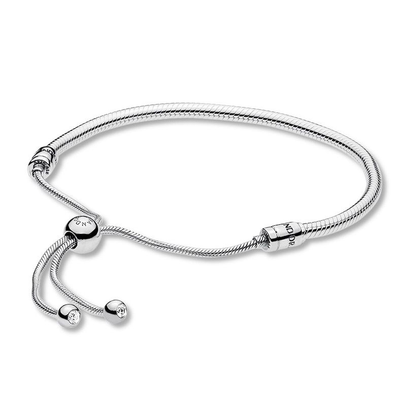 PANDORA Snake Chain Slider Bracelet Sterling Silver