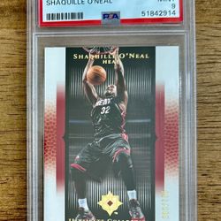 2005-06 Ultimate Collection SHAQUILLE O'NEAL #65 PSA 9 POP 2 Miami Heat /750