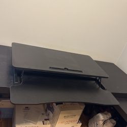 Black Adjustable Stand Up Desk Converter