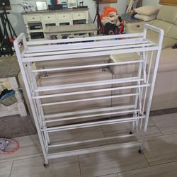 4 tier rolling book shelf