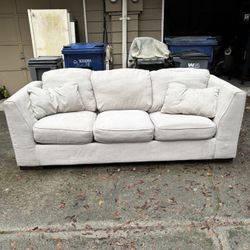 Beige 3 Seat Sofa