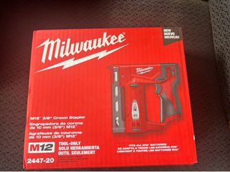 Milwaukee M12 12-Volt Lithium-Ion Cordless 3/8 in. Crown Stapler (Tool-Only)