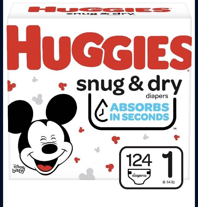 Huggies Snug&Dry Diapers Size 1