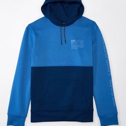 American Eagle Good Vibes Colorblock Hoodie Sweatshirt Sweater Top Mens  Size Xs Extra Small 