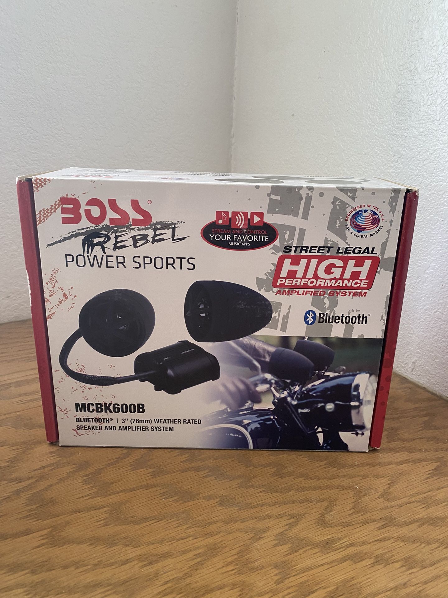 Boss MCBK600B Bluetooth Handlebar Speakers Amplifier System