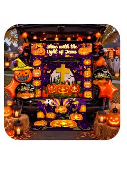 8 Pcs Christian Jesus Trunk or Treat Car Decorations