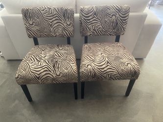 Zebra Accent Chairs