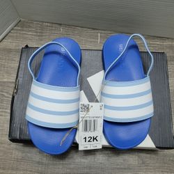 New Adidas Adilette Strap C Blue Sandals