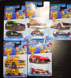 🔥 Hot Wheels Toy Story 5 Silver Series – COMPLETE 5/5 SET 🔥