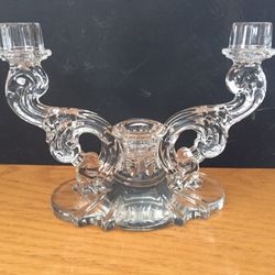 Decorative Glass Candlestick Holder 
