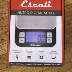 New In Box Escali Nitro Digital Food Scale 