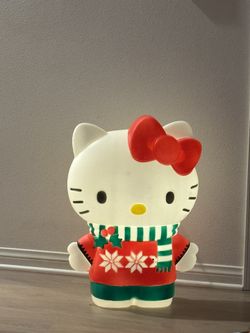 Christmas blow mold Hello kitty 