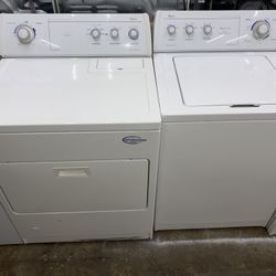 Whirlpool Set Washer And Dryer Gas Good Condition We Delivery 