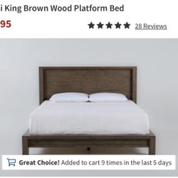Living Spaces King Bed Frame