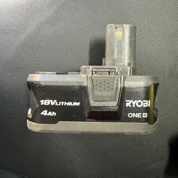 Ryobi One+ 18v 4ah Lithium Battery