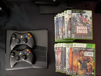 Xbox 360 with games