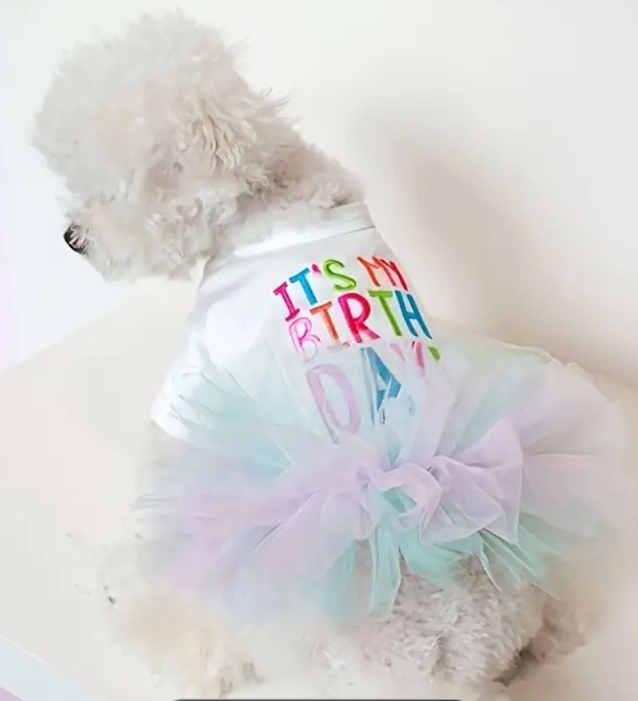 Pet Birthday Tutu Dress