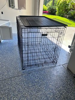 Collapsible Wire Dog Crate - Large