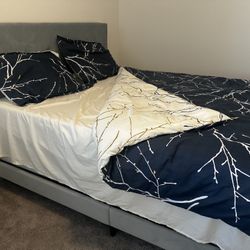 Queen Bed Frame With Bed Box And Mattress