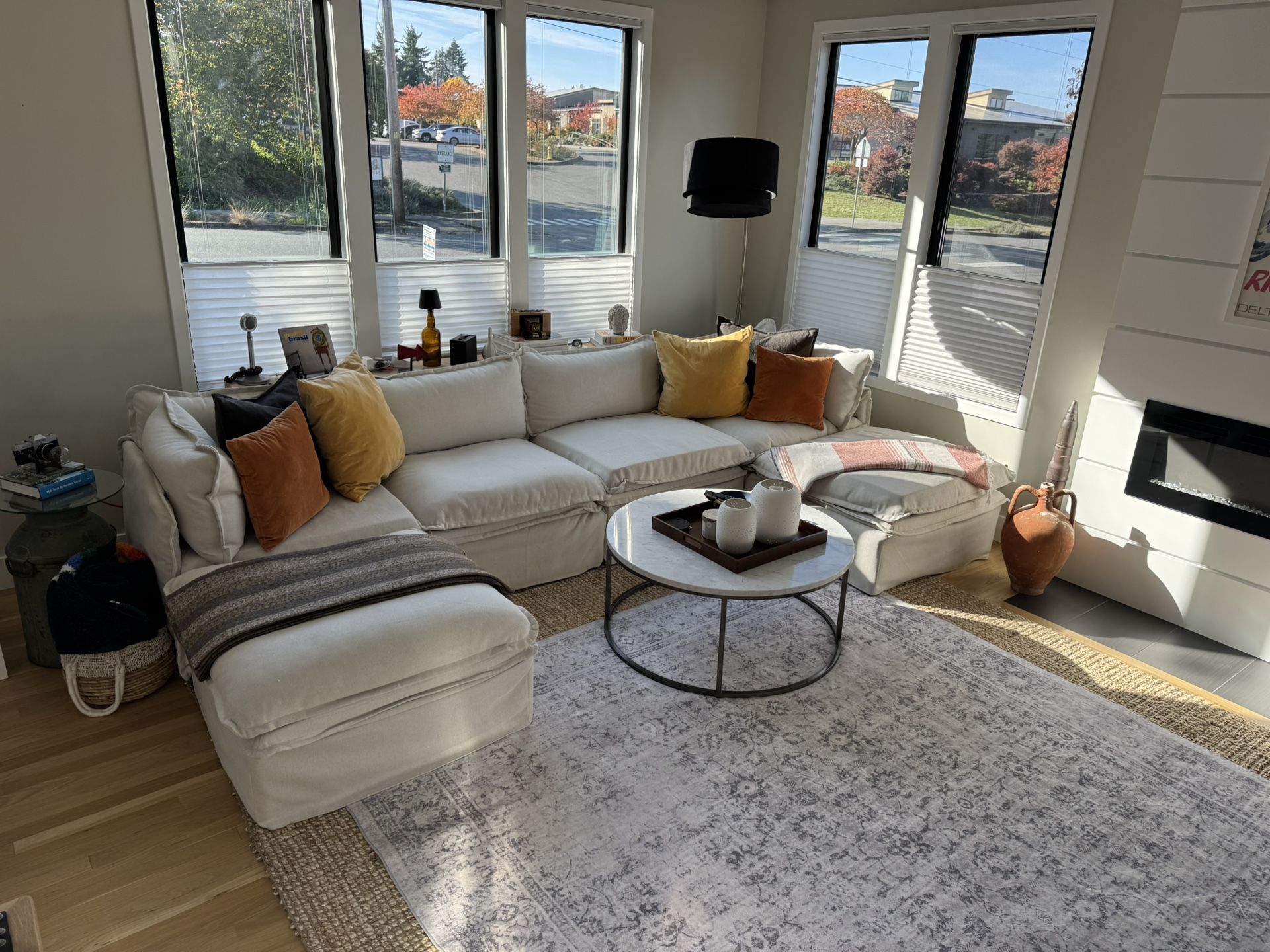 Brand-new Light Cream Sectional-couch (please see description)