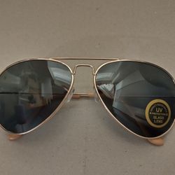 Sunglass Aviator Glass Lens UV Protection 