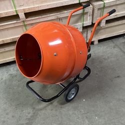5 Cubic Feet 1/2HP Electric Low Barrel Wheel Cement Mixer Mortar 