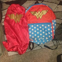 Wonder women backpack with cape