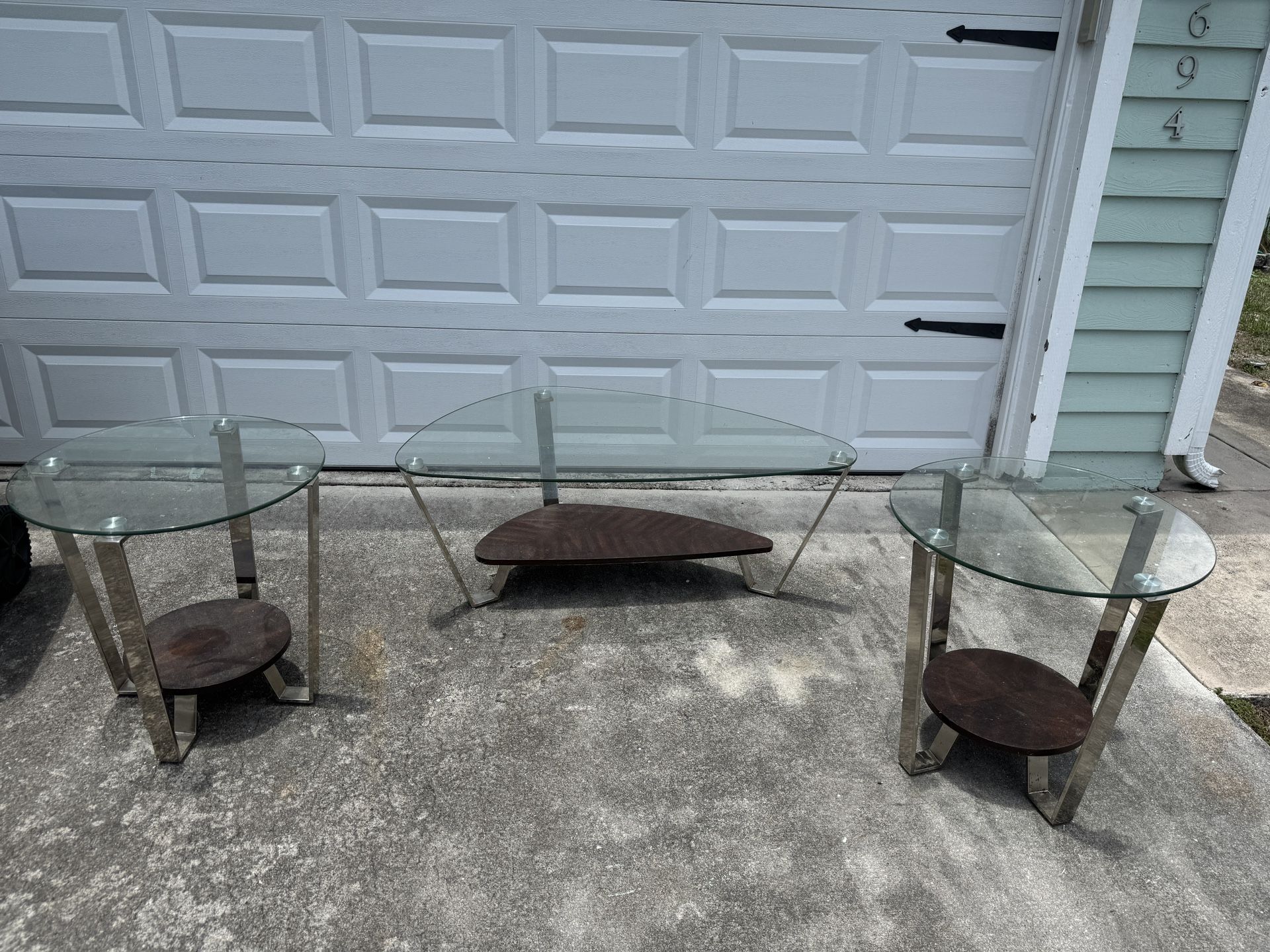 Coffee Table And 2 End Tables