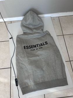Essentials hoodies gray / black