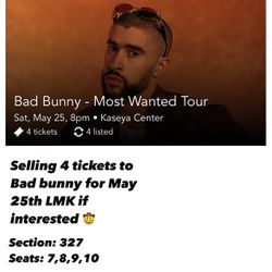 Bad Bunny May 25th Miami Concert 