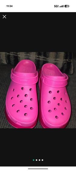 Crocs Pink Shoes Size 10