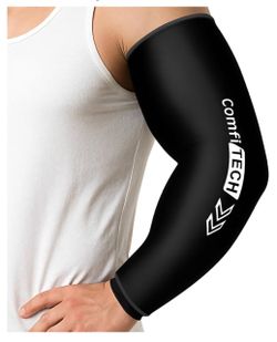 ComfiTECH Full Arm Elbow Ice Pack Wrap, Tennis Cold Sleeve, Large