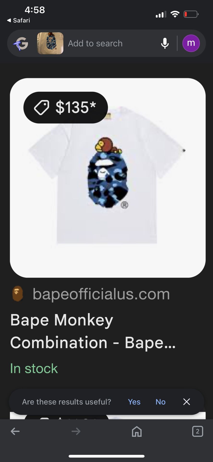 Brand New Bape Shirt