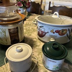 Crock pots.         20.00