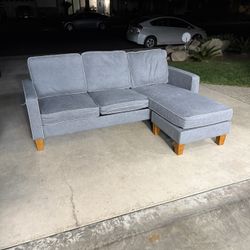 Gray Reversible Sofa Sectional