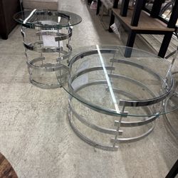 Two Piece Set Including Cocktail Table & End Table. (Sold In Sets Only.)