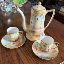 Nippon Tea Set 4 Cups 2 Saucer’s   